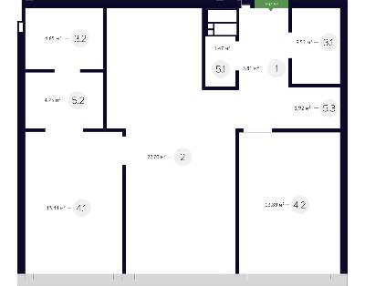 2-кімнатна 76.65 м² в ЖК White Lines від 65 000 грн/м², Київ