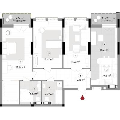 3-комнатная 117.02 м² в ЖК Подол Град Vintage от 37 800 грн/м², Киев