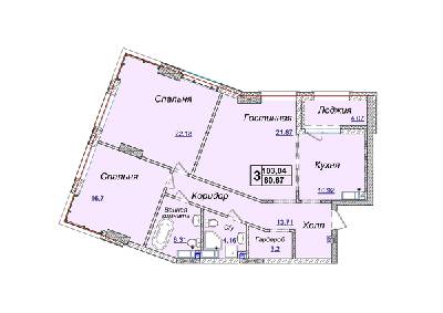3-кімнатна 103.04 м² в ЖК Новопечерські Липки від 34 390 грн/м², Київ