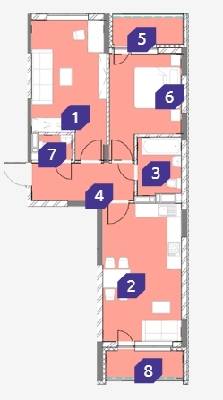 2-комнатная 71.24 м² в ЖК OK`LAND от 32 159 грн/м², Киев