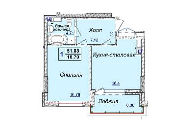 1-кімнатна 51.08 м² в ЖК Новопечерські Липки від 61 870 грн/м², Київ