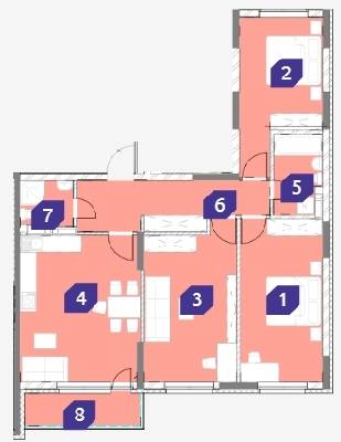 3-комнатная 98.54 м² в ЖК OK`LAND от 33 671 грн/м², Киев