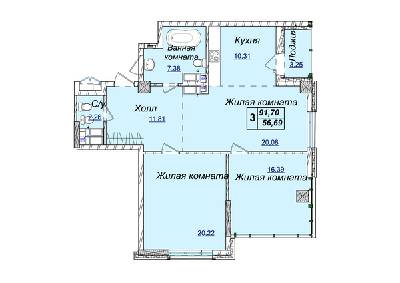 3-кімнатна 91.7 м² в ЖК Новопечерські Липки від 34 390 грн/м², Київ