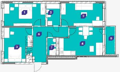 5+ комнат 190.58 м² в ЖК OK`LAND от 27 813 грн/м², Киев