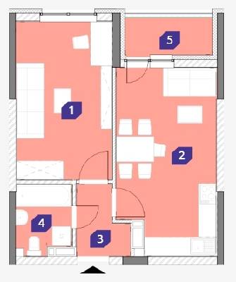 1-комнатная 43.35 м² в ЖК OK`LAND от 27 858 грн/м², Киев