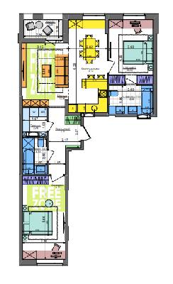 2-комнатная 81.14 м² в ЖК Комфорт Таун от 31 950 грн/м², Киев