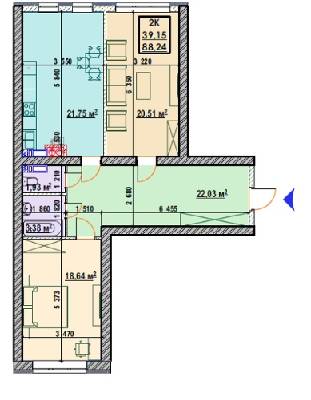 2-комнатная 88.24 м² в ЖК Ривьера от 24 000 грн/м², Киев