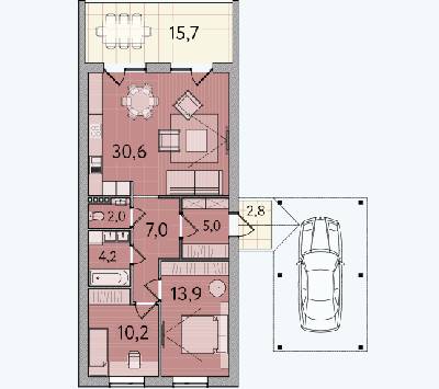 Котедж 76 м² в КМ Сім Озер від 17 105 грн/м², с. Крушинка