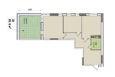 1-комнатная 69.12 м² в ЖК Ривьера от 28 000 грн/м², Киев