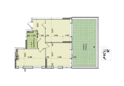 2-комнатная 71.54 м² в ЖК Ривьера от 23 000 грн/м², Киев