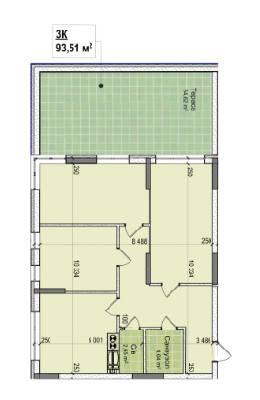 3-комнатная 93.51 м² в ЖК Ривьера от 22 000 грн/м², Киев