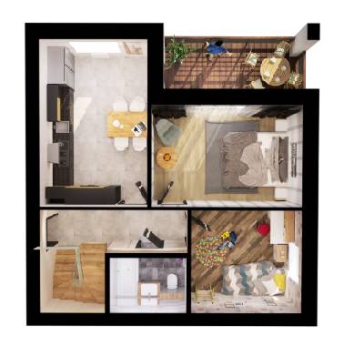 Дворівнева 105.43 м² в ЖК Desna residence від забудовника, с. Зазим`я