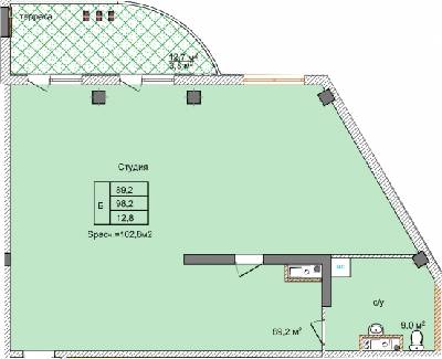 Вільне планування 98.2 м² в ЖК Aqua Marine від 15 150 грн/м², Одеса
