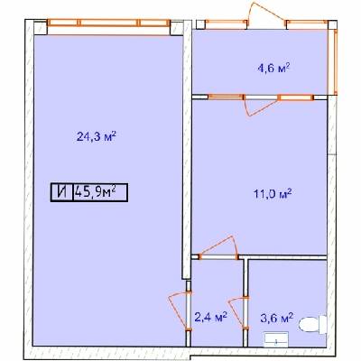 Офіс 45.9 м² в ЖК Aqua Marine від забудовника, Одеса