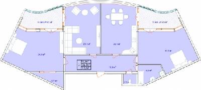 3-кімнатна 141.7 м² в ЖК Aqua Marine від 22 900 грн/м², Одеса