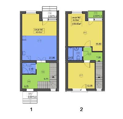 Таунхаус 90 м² в КМ Лесное-2 від забудовника, смт Гостомель