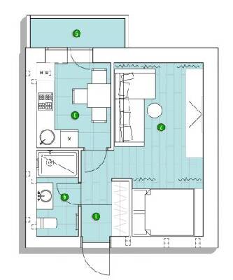 1-кімнатна 32.33 м² в ЖК Центральний від 15 411 грн/м², смт Великодолинське