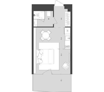 Студія 29.69 м² в  Aura Apart від 30 150 грн/м², Одеса
