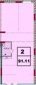 Офіс 91.11 м² в ЖК Акварель-2 від забудовника, Одеса