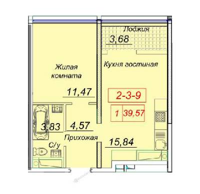 1-кімнатна 39.57 м² в ЖК Сорок четверта перлина від 23 400 грн/м², Одеса
