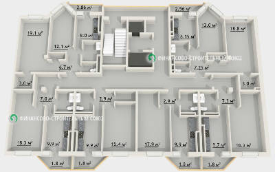 2-кімнатна 59.35 м² в ЖК Зодіак від забудовника, Одеса