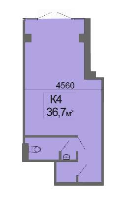 Приміщення вільного призначення 37.7 м² в ЖК River Park від забудовника, Дніпро