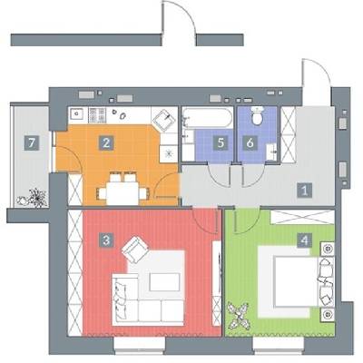 2-кімнатна 71.5 м² в ЖК Крокус від 24 000 грн/м², Харків