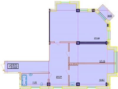 2-кімнатна 109.85 м² в КБ Пушкінський від 45 400 грн/м², Одеса