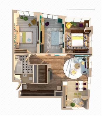 3-комнатная 121.4 м² в ЖК Панорама от 21 850 грн/м², Днепр