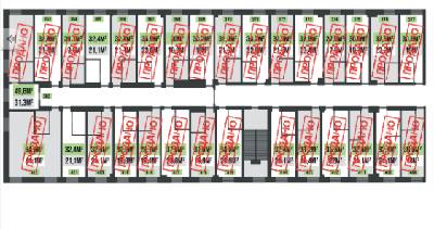 1-кімнатна 32.4 м² в ЖК Green park від 15 850 грн/м², Харків