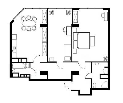 2-комнатная 111.7 м² в ЖК Delmar от застройщика, Киев