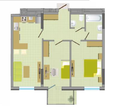 2-кімнатна 69.91 м² в ЖК Greenville House від 19 850 грн/м², Львів