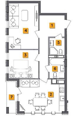 2-кімнатна 64.54 м² в ЖК Basa city від 34 000 грн/м², с. Ходосівка