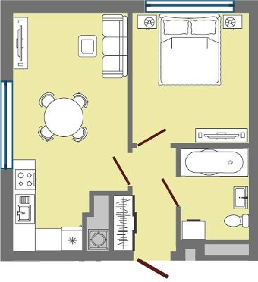 1-комнатная 37.61 м² в ЖК Greenville Park Lviv от застройщика, Львов