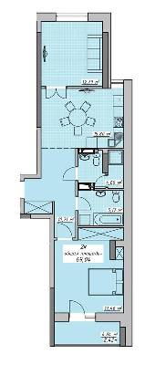 2-кімнатна 69.04 м² в ЖК Otrada Sky від 36 150 грн/м², Одеса
