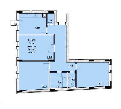 3-комнатная 100.6 м² в ЖК Бейкер Стрит. Доктор Ватсон от 37 500 грн/м², Львов
