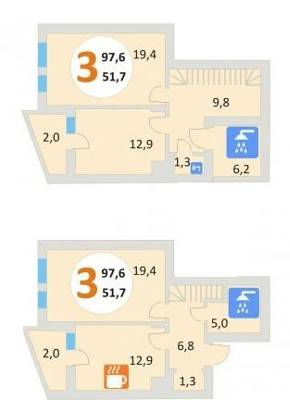 Двухуровневая 97.6 м² в ЖК Эко-дом на Мечникова 2 от 24 000 грн/м², Львов