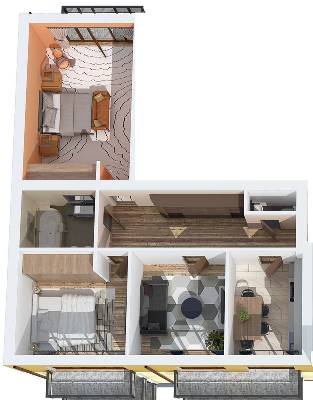 3-комнатная 95.08 м² в ЖК Каменецкий от 15 750 грн/м², Львов