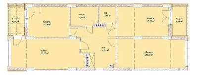 3-кімнатна 113.84 м² в ЖК на вул. Молдавська, 23 від забудовника, Львів
