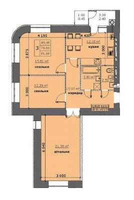 3-комнатная 81.68 м² в ЖК на Стрыйской от 16 500 грн/м², Львов