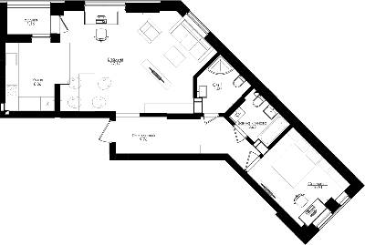 2-кімнатна 64.29 м² в ЖК San Francisco Creative House від 34 950 грн/м², Київ
