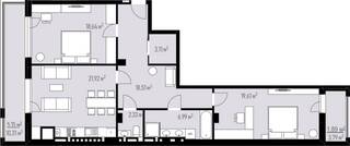 2-комнатная 98.15 м² в ЖК Grand Residence от 41 450 грн/м², Львов