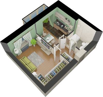 1-комнатная 41.5 м² в ЖК Синергия 3 от 16 500 грн/м², г. Ирпень