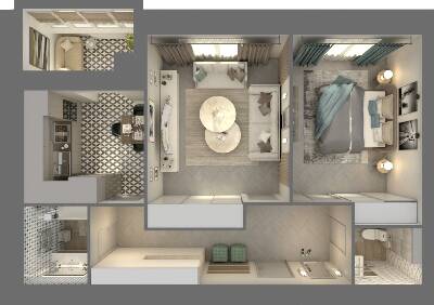 2-комнатная 74.21 м² в ЖК Grand City Dombrovskyi от застройщика, Житомир