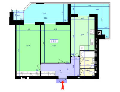 2-комнатная 85.77 м² в ЖК Жемчужины Корбутовки от 16 200 грн/м², Житомир