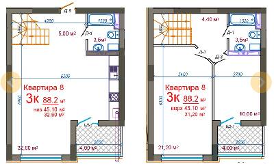 Двухуровневая 88.2 м² в ЖК Княжий от 18 000 грн/м², Житомир
