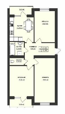 3-комнатная 83 м² в ЖК Тетрис от 22 550 грн/м², Ужгород