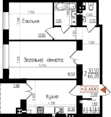 Двухкомнатные в ЖК Сонячний