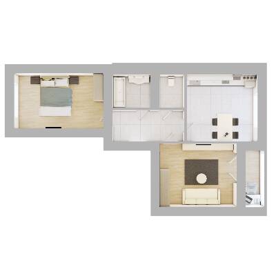 2-комнатная 63.3 м² в ЖК На Щасливому от 16 500 грн/м², Ровно