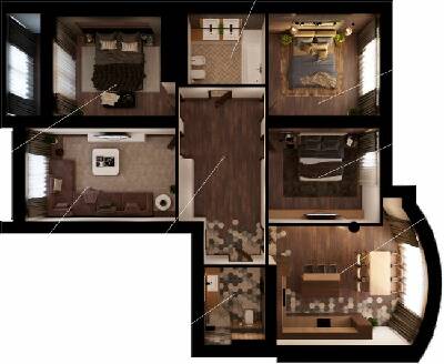 4-комнатная 154.6 м² в ЖК Grand DeLuxe от 21 950 грн/м², Николаев